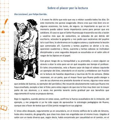 Sobre el placer por la lectura Sobre el placer por la lectura