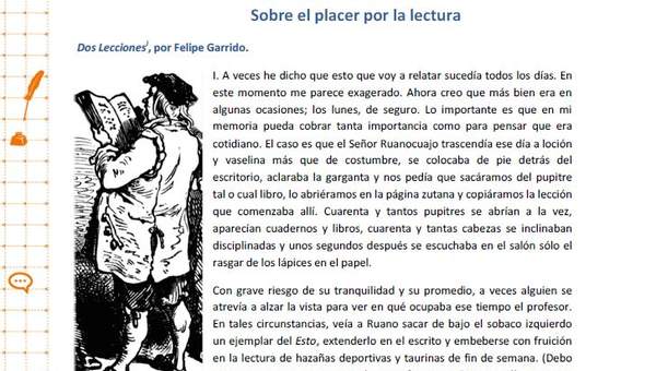 Sobre el placer por la lectura Sobre el placer por la lectura