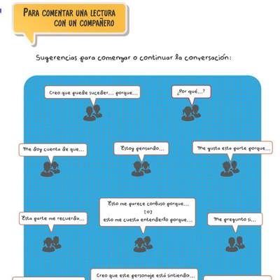 Para comentar una lectura con un compañero Para comentar una lectura con un compañero
