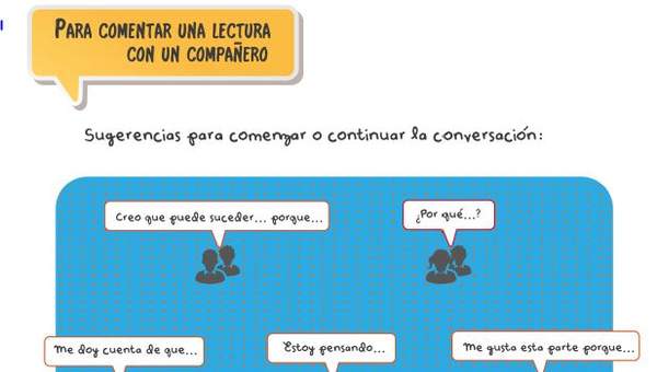 Para comentar una lectura con un compañero Para comentar una lectura con un compañero