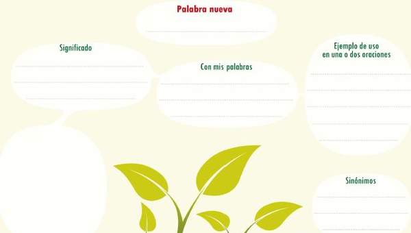 Esquema para aprender una palabra nueva Esquema para aprender una palabra nueva