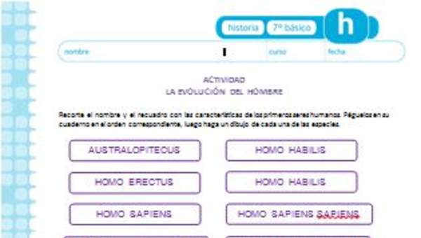 Evolución del ser humano Evolución del ser humano