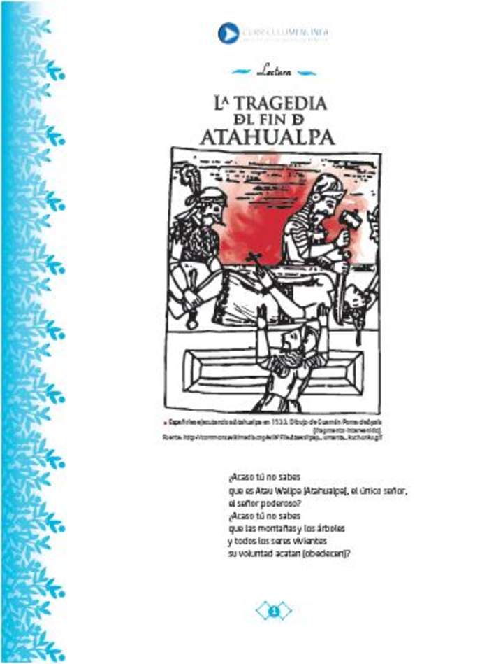 La tragedia del fin de Atahualpa La tragedia del fin de Atahualpa