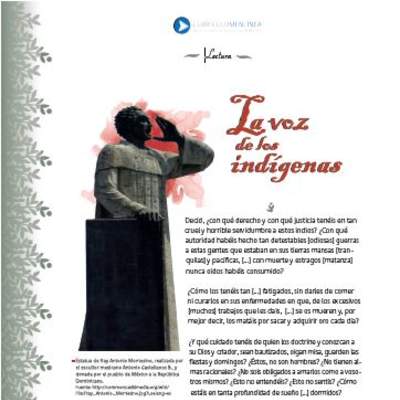 La voz de los indígenas La voz de los indígenas