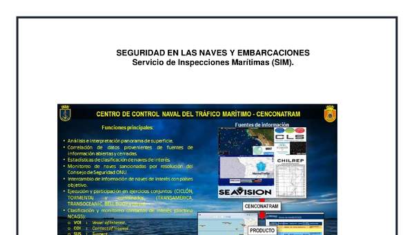 Seguridad en naves y embarcaciones Seguridad en naves y embarcaciones