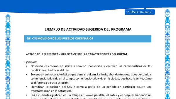 Actividad sugerida: LC01 - Mapuche - U2 - N°8: REPRESENTAN GRÁFICAMENTE LAS CARACTERÍSTICAS DEL PUKEM. Actividad sugerida: LC01 - Mapuche - U2 - N°8: REPRESENTAN GRÁFICAMENTE LAS CARACTERÍSTICAS DEL PUKEM.