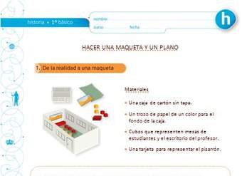 Hacer una maqueta y un plano Hacer una maqueta y un plano