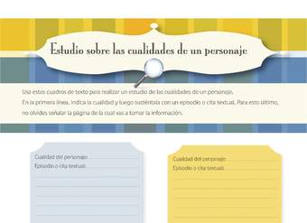 Estudio de las cualidades de un personaje Estudio de las cualidades de un personaje
