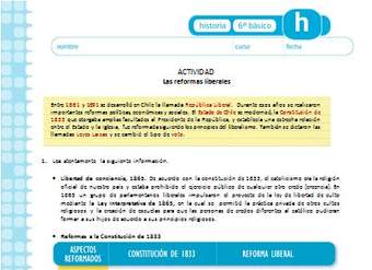 Las reformas liberales Las reformas liberales