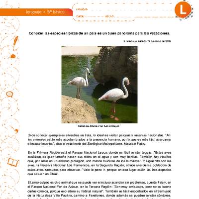 Conocer las especies típicas de un país es un buen panorama para las vacaciones Conocer las especies típicas de un país es un buen panorama para las vacaciones