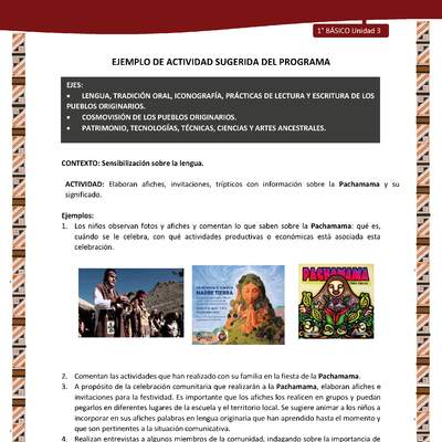 Actividad sugerida: LC01 - Diaguita - U3 - N°1: SENSIBILIZACIÓN SOBRE LA LENGUA. Actividad sugerida: LC01 - Diaguita - U3 - N°1: SENSIBILIZACIÓN SOBRE LA LENGUA.
