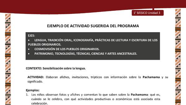 Actividad sugerida: LC01 - Diaguita - U3 - N°1: SENSIBILIZACIÓN SOBRE LA LENGUA. Actividad sugerida: LC01 - Diaguita - U3 - N°1: SENSIBILIZACIÓN SOBRE LA LENGUA.