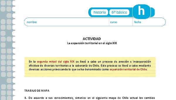 La expansión territorial del siglo XIX La expansión territorial del siglo XIX