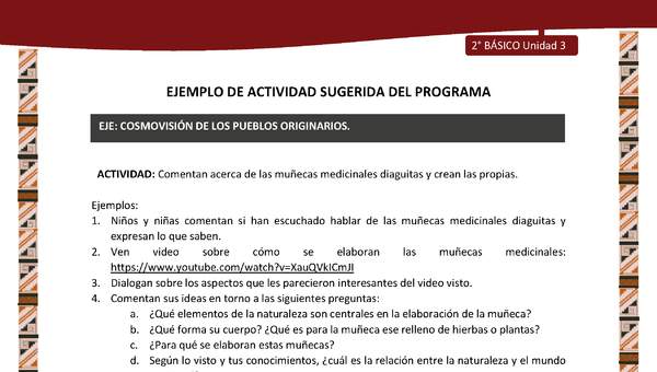 Actividad sugerida: LC02 - Diaguita - U3 - N°2: COMENTAN ACERCA DE LAS MUÑECAS MEDICINALES DIAGUITAS Y CREAN LAS PROPIAS. Actividad sugerida: LC02 - Diaguita - U3 - N°2: COMENTAN ACERCA DE LAS MUÑECAS MEDICINALES DIAGUITAS Y CREAN LAS PROPIAS.