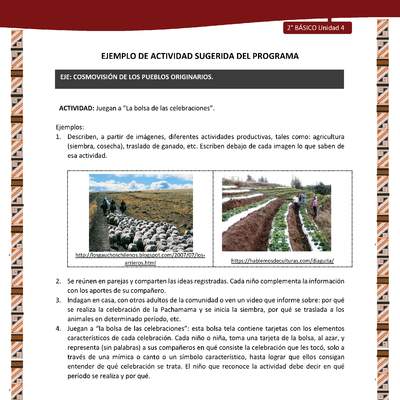 Actividad sugerida: LC02 - Diaguita - U4 - N°3: JUEGAN A “LA BOLSA DE LAS CELEBRACIONES”. Actividad sugerida: LC02 - Diaguita - U4 - N°3: JUEGAN A “LA BOLSA DE LAS CELEBRACIONES”.