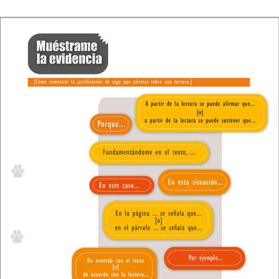 Muéstrame la evidencia Muéstrame la evidencia