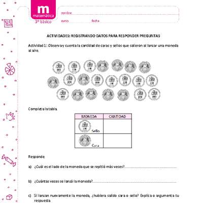 Registrando datos para responder preguntas Registrando datos para responder preguntas