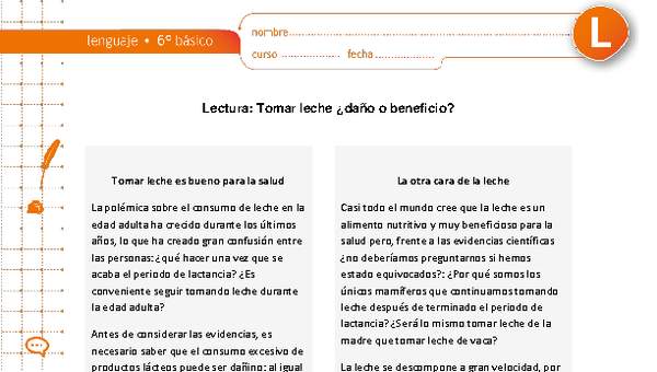 Tomar leche ¿daño o beneficio? Tomar leche ¿daño o beneficio?