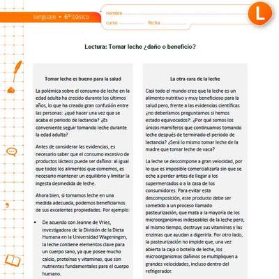 Tomar leche ¿daño o beneficio? Tomar leche ¿daño o beneficio?