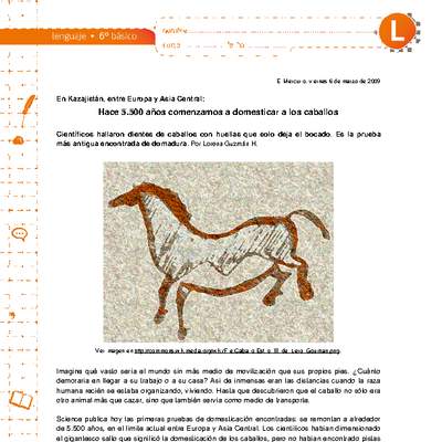 Hace 5.500 años comenzamos a domesticar a los caballos Hace 5.500 años comenzamos a domesticar a los caballos