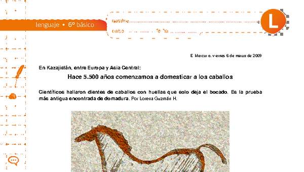 Hace 5.500 años comenzamos a domesticar a los caballos Hace 5.500 años comenzamos a domesticar a los caballos