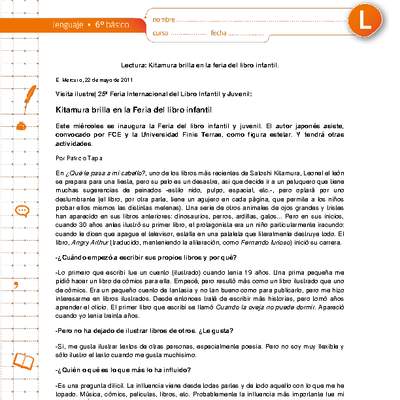 Kitamura brilla en la Feria del libro infantil Kitamura brilla en la Feria del libro infantil