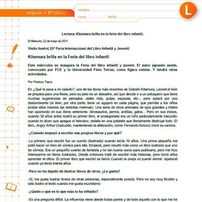 Kitamura brilla en la Feria del libro infantil Kitamura brilla en la Feria del libro infantil