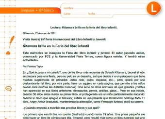 Kitamura brilla en la Feria del libro infantil Kitamura brilla en la Feria del libro infantil