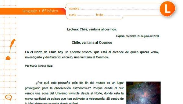 Chile, ventana al Cosmos Chile, ventana al Cosmos