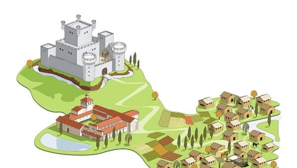 Aldea de la edad media Aldea de la edad media