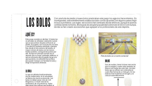 Los bolos Los bolos