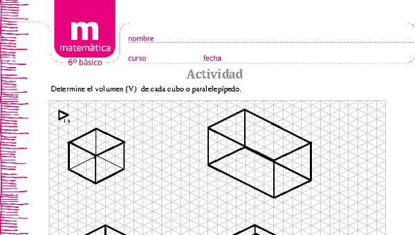 Volumen de cubo y paralelepípedo Volumen de cubo y paralelepípedo