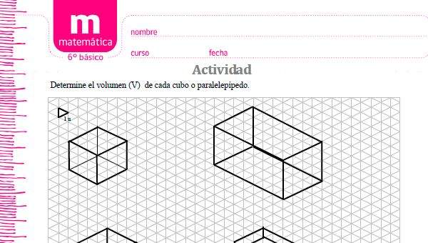 Volumen de cubo y paralelepípedo Volumen de cubo y paralelepípedo