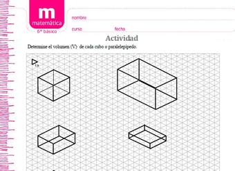 Volumen de cubo y paralelepípedo Volumen de cubo y paralelepípedo