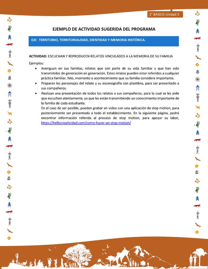 Actividad sugerida Nº 5- LC01 - INTERCULTURALIDAD-U3-ET - ESCUCHAN Y REPRODUCEN RELATOS VINCULADOS A LA MEMORIA DE SU FAMILIA Actividad sugerida Nº 5- LC01 - INTERCULTURALIDAD-U3-ET - ESCUCHAN Y REPRODUCEN RELATOS VINCULADOS A LA MEMORIA DE SU FAMILIA