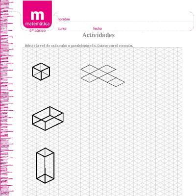 Red de cubo y paralelepípedo Red de cubo y paralelepípedo