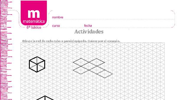 Red de cubo y paralelepípedo Red de cubo y paralelepípedo