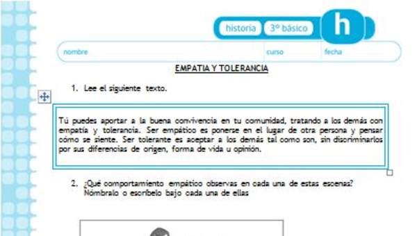 Empatía y tolerancia Empatía y tolerancia