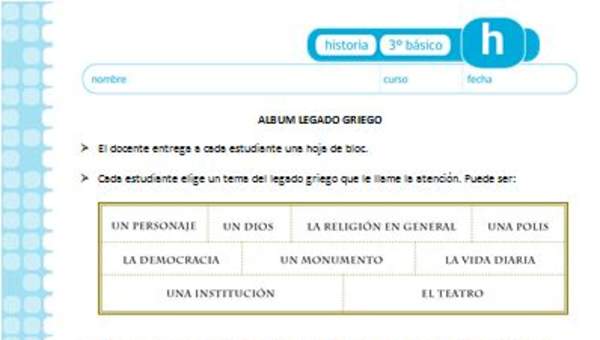 Album legado griego Album legado griego