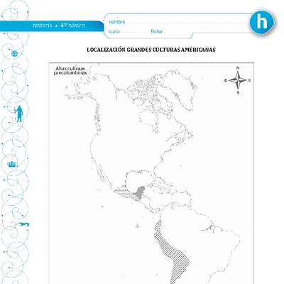 Localización grandes culturas americanas Localización grandes culturas americanas
