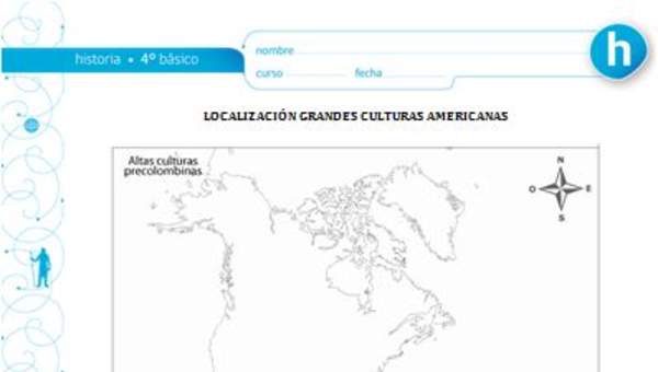 Localización grandes culturas americanas Localización grandes culturas americanas