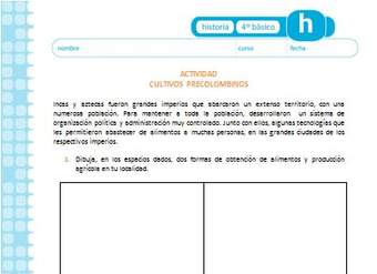 Cultivos precolombinos Cultivos precolombinos