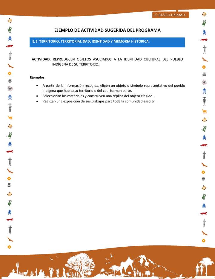 Actividad sugerida Nº 4- LC02 - INTERCULTURALIDAD-U3-ET -REPRODUCEN OBJETOS ASOCIADOS A LA IDENTIDAD CULTURAL DEL PUEBLO INDÍGENA DE SU TERRITORIO. Actividad sugerida Nº 4- LC02 - INTERCULTURALIDAD-U3-ET -REPRODUCEN OBJETOS ASOCIADOS A LA IDENTIDAD CULTURAL DEL PUEBLO INDÍGENA DE SU TERRITORIO.
