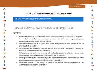 Actividad sugerida Nº 6- LC02 - INTERCULTURALIDAD-U3-ECO - COMPARAN LOS AHU DEL PUEBLO RAPA NUI CON ESPACIOS PROPIOS. Actividad sugerida Nº 6- LC02 - INTERCULTURALIDAD-U3-ECO - COMPARAN LOS AHU DEL PUEBLO RAPA NUI CON ESPACIOS PROPIOS.