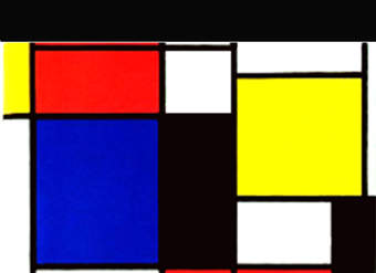 Colores primarios en la obra de Piet Mondrian Colores primarios en la obra de Piet Mondrian