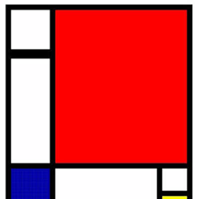 Colores primarios en la obra de Piet Mondrian Colores primarios en la obra de Piet Mondrian