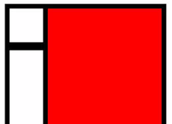 Colores primarios en la obra de Piet Mondrian Colores primarios en la obra de Piet Mondrian