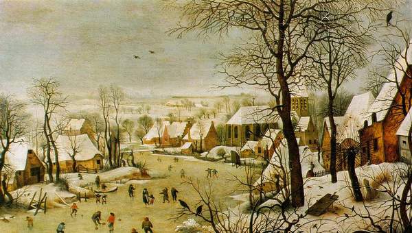 Paisaje de invierno con patinadores de Pieter Brueghel Paisaje de invierno con patinadores de Pieter Brueghel