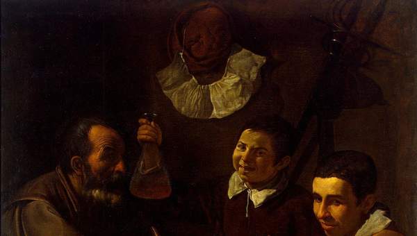 Tres Hombres en la mesa de Diego Velásquez Tres Hombres en la mesa de Diego Velásquez