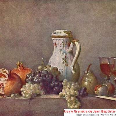 Uvas y Granadas de Jean Baptiste Chardin Uvas y Granadas de Jean Baptiste Chardin
